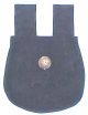 Large Pouch with Bat Cut Flap